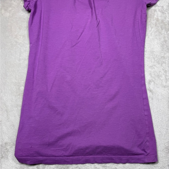 Theory Women’s Y2K Vintage Purple V Neck Cap Sleeve T-Shirt Size P (US Size 0) - Picture 11 of 14